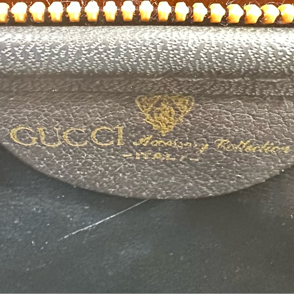 Gucci Navy Blue and Beige Signature Monogram Bag - Picture 13 of 13